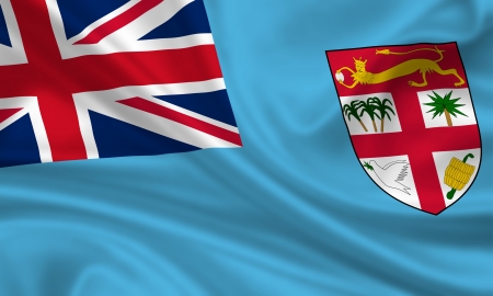 waving flag of fiji