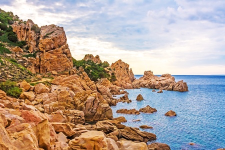 Costa Paradiso, rocky landscape - Island Sardinia, Italyの写真素材