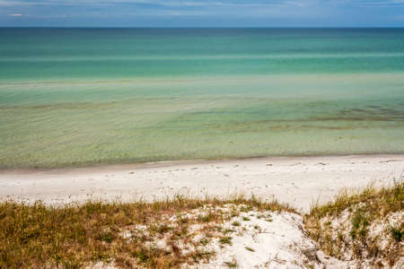 View from the observation tower at the Hohe Duene, near Pramort, Zingst, Germanyの写真素材