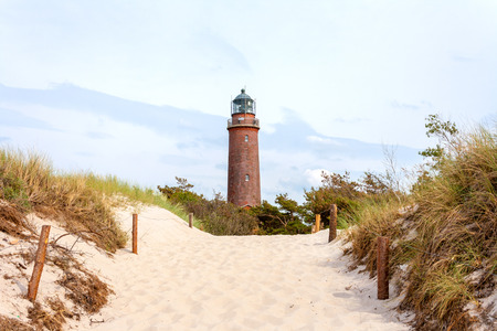 Lighthouse at the Darsser Ort with Natureum near Prerow, Fischland-Darss-Zingst の写真素材