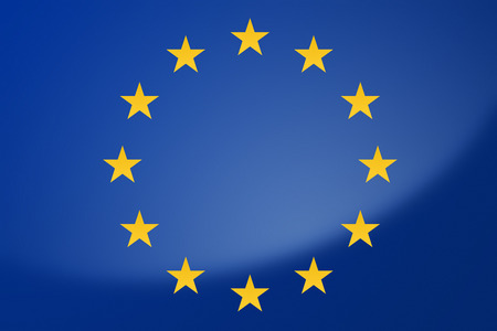 Illustration of European Union flagの写真素材