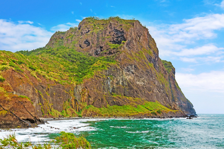 Eagle rock near Faial, Madeira, Portugalの写真素材