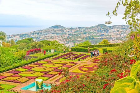 Funchal, Portugal - June 03, 2013: Botanical garden Jardim Botanico in Funchal, Madeira. A famous...