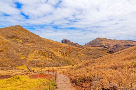 Cais di Sardinha, Baia d'Abra - hiking trail at the most easterly point of Madeiraの写真素材