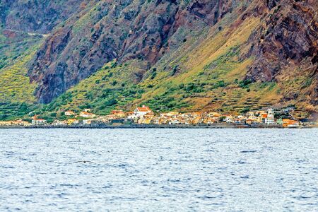 Jardim do Mar, Madeira - offshore viewの写真素材