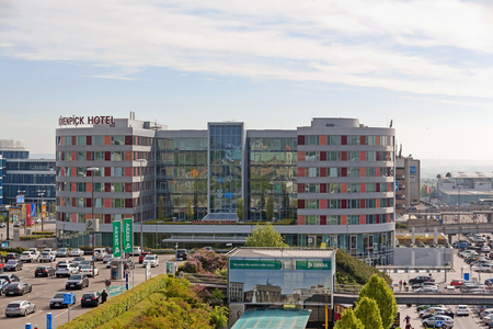 Stuttgart, Germany - May 06, 2017: Movenpick Hotel at Airport Stuttgartのeditorial素材