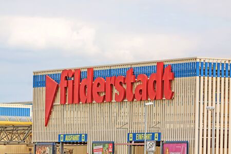 Stuttgart, Germany - May 06, 2017: Mall in village Filderstadt near Airport Stuttgartのeditorial素材