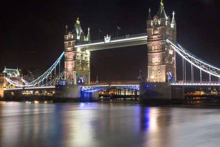 Tower Bridge at the blue hourの写真素材