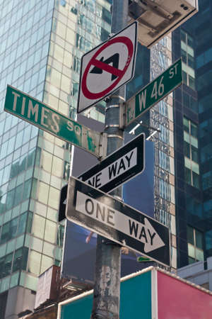 New York - Street Signのeditorial素材