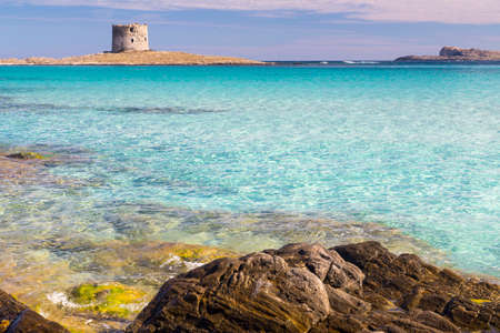 Sardinia - La Pelosa Beachの写真素材