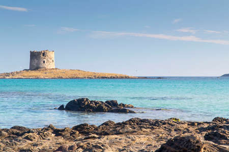 Sardinia - La Pelosa Beachの写真素材