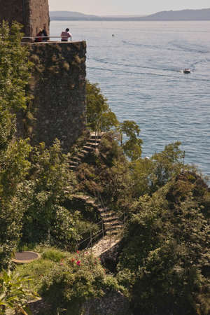 Lake Maggiore - Hermitage of Santa Caterina del Sassoの写真素材