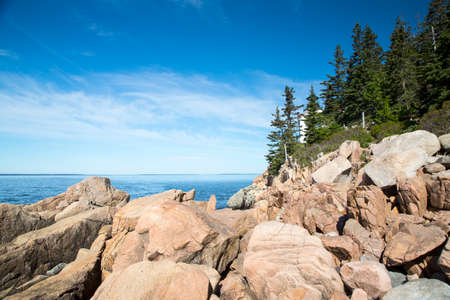 Bar Harbor in the Acadia National Parkの写真素材