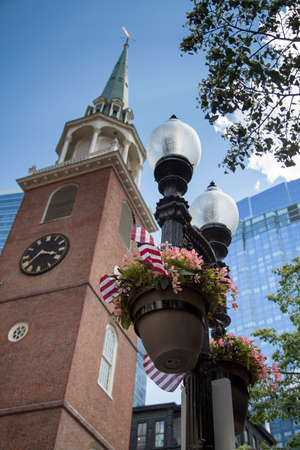 Boston, a walk through downtown Boston and Financial districtの写真素材