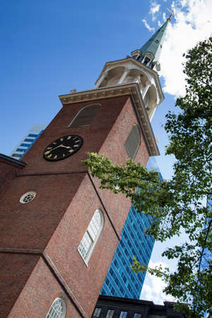 Boston, a walk through downtown Boston and Financial districtの写真素材