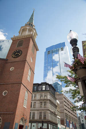 Boston, a walk through downtown Boston and Financial districtの写真素材