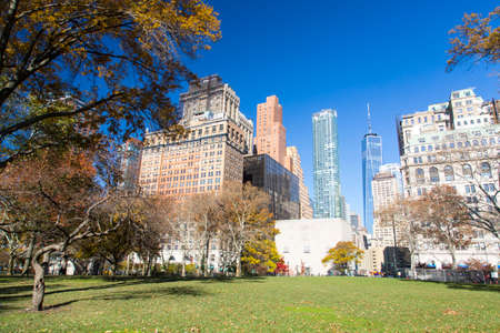 New York, Lower Manhattan and Financial Districtの写真素材