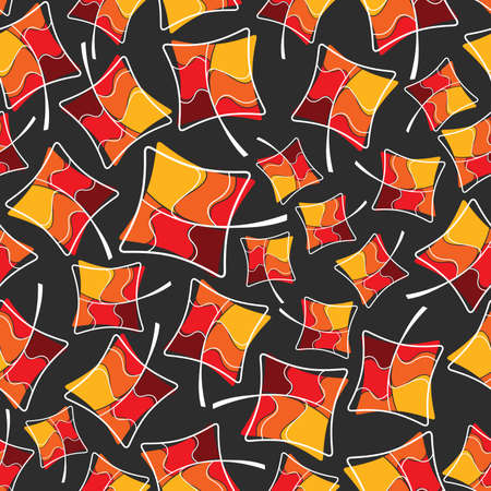 Colorful leafs - seamless patternのイラスト素材
