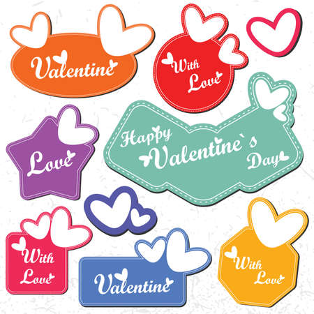 Valentine`s Day cardのイラスト素材