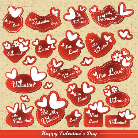 Valentine`s Day cardのイラスト素材