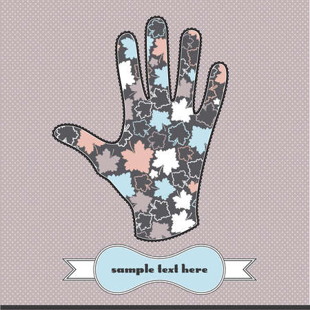 Floral composition in handのイラスト素材