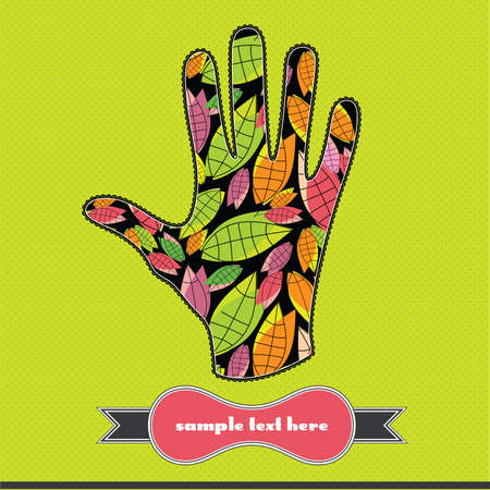 Floral composition in handのイラスト素材