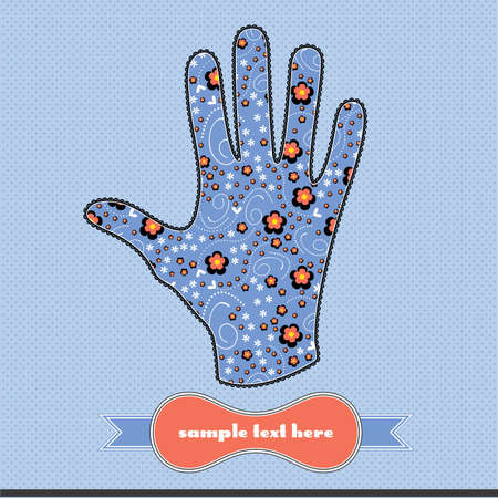 Floral composition in handのイラスト素材