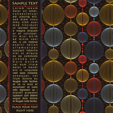 Card with decorative elementsのイラスト素材