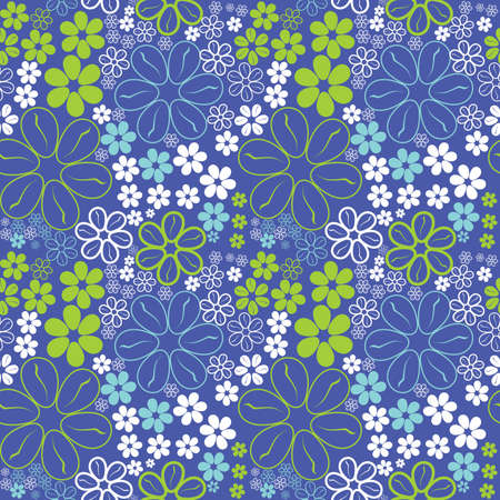 flowers - seamless patternのイラスト素材