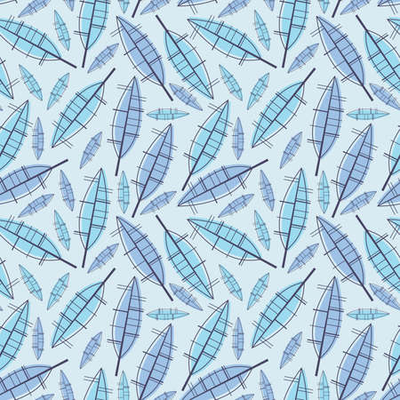 colorful leafs - seamless patternのイラスト素材