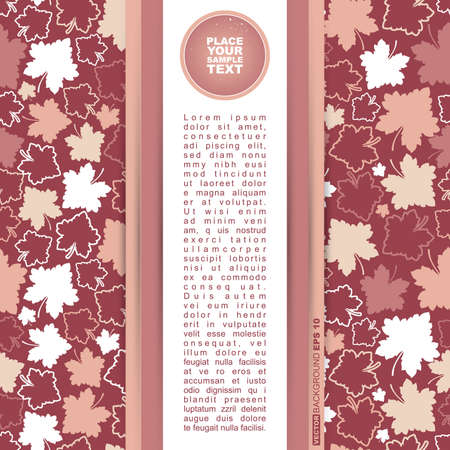 Card with colorful leafs のイラスト素材