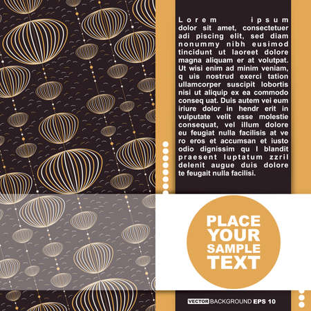 Card with decorative colorful elementsのイラスト素材