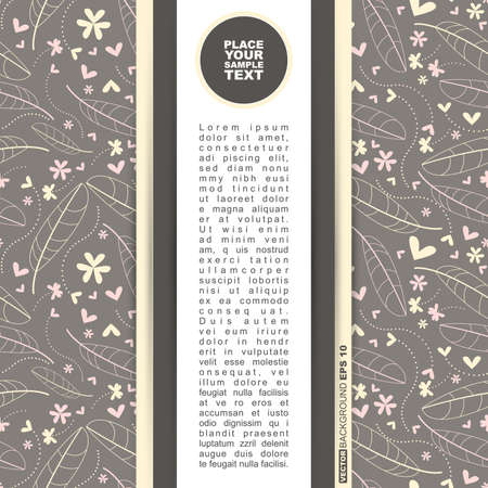 Card with flowersのイラスト素材