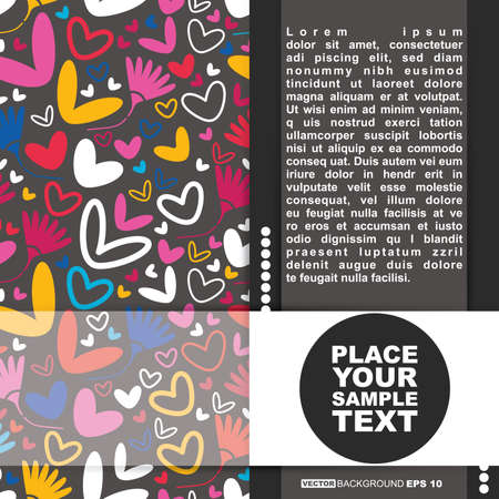 Valentine`s day cardのイラスト素材