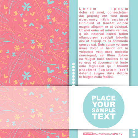 Card with flowersのイラスト素材