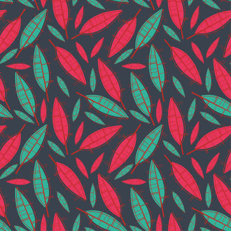 leafs - seamless patternのイラスト素材