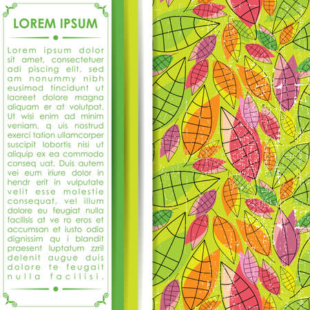 Floral cardのイラスト素材