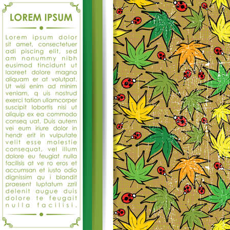 Floral cardのイラスト素材