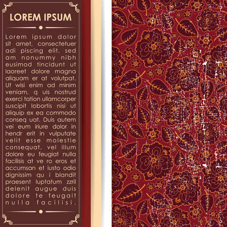 Floral cardのイラスト素材