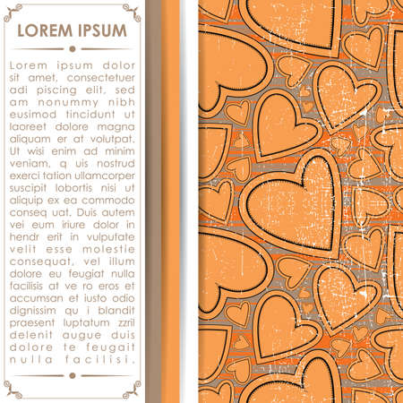 Valentine`s day cardのイラスト素材