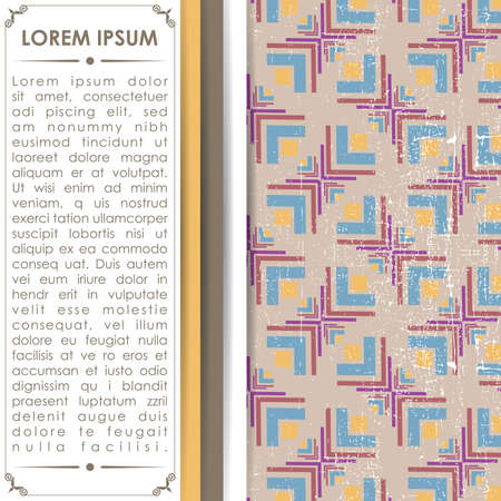 Card with decorative elementsのイラスト素材