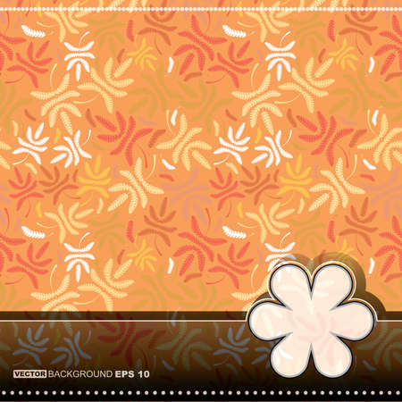 Floral cardのイラスト素材