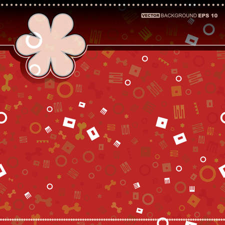 Card with decorative elementsのイラスト素材