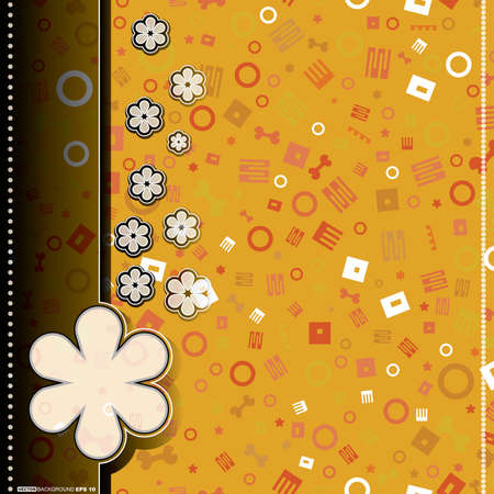 Card with decorative elementsのイラスト素材