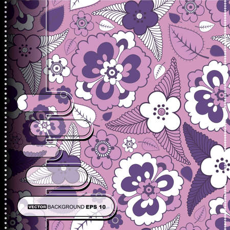 Floral cardのイラスト素材