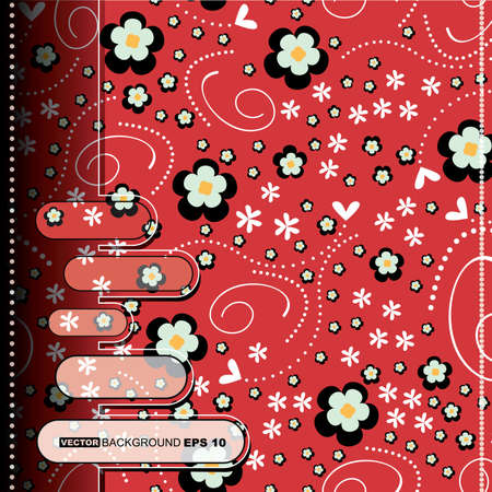 Floral cardのイラスト素材