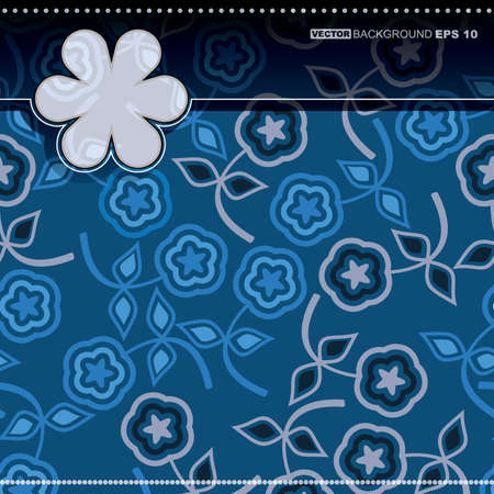 Floral cardのイラスト素材