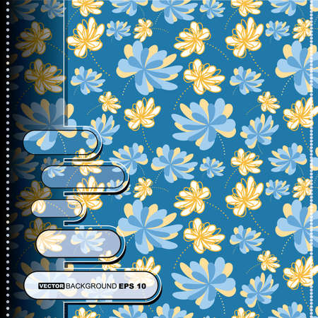 Floral cardのイラスト素材