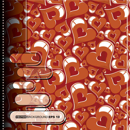 Valentine`s day cardのイラスト素材