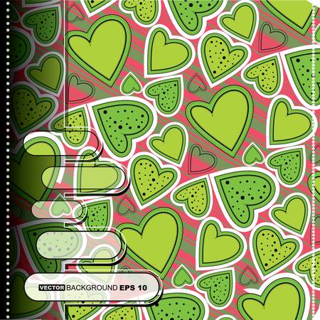 Valentine`s day cardのイラスト素材
